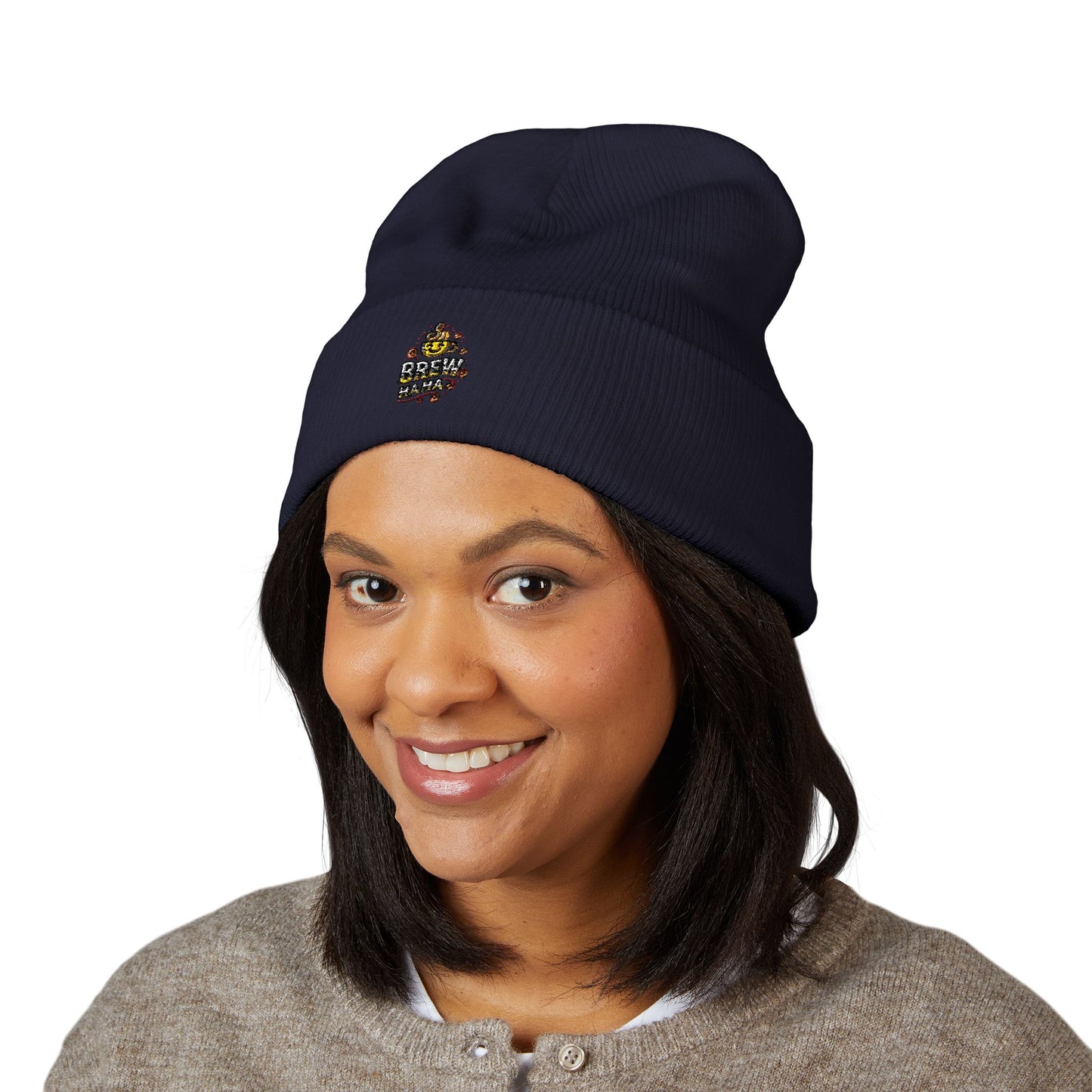 Cozy Embroidered Beanie, Classic Winter Hat, Cute Gift for Him/Her, Warm Knit Cap, Fashion Accessories for Outdoor Adventures