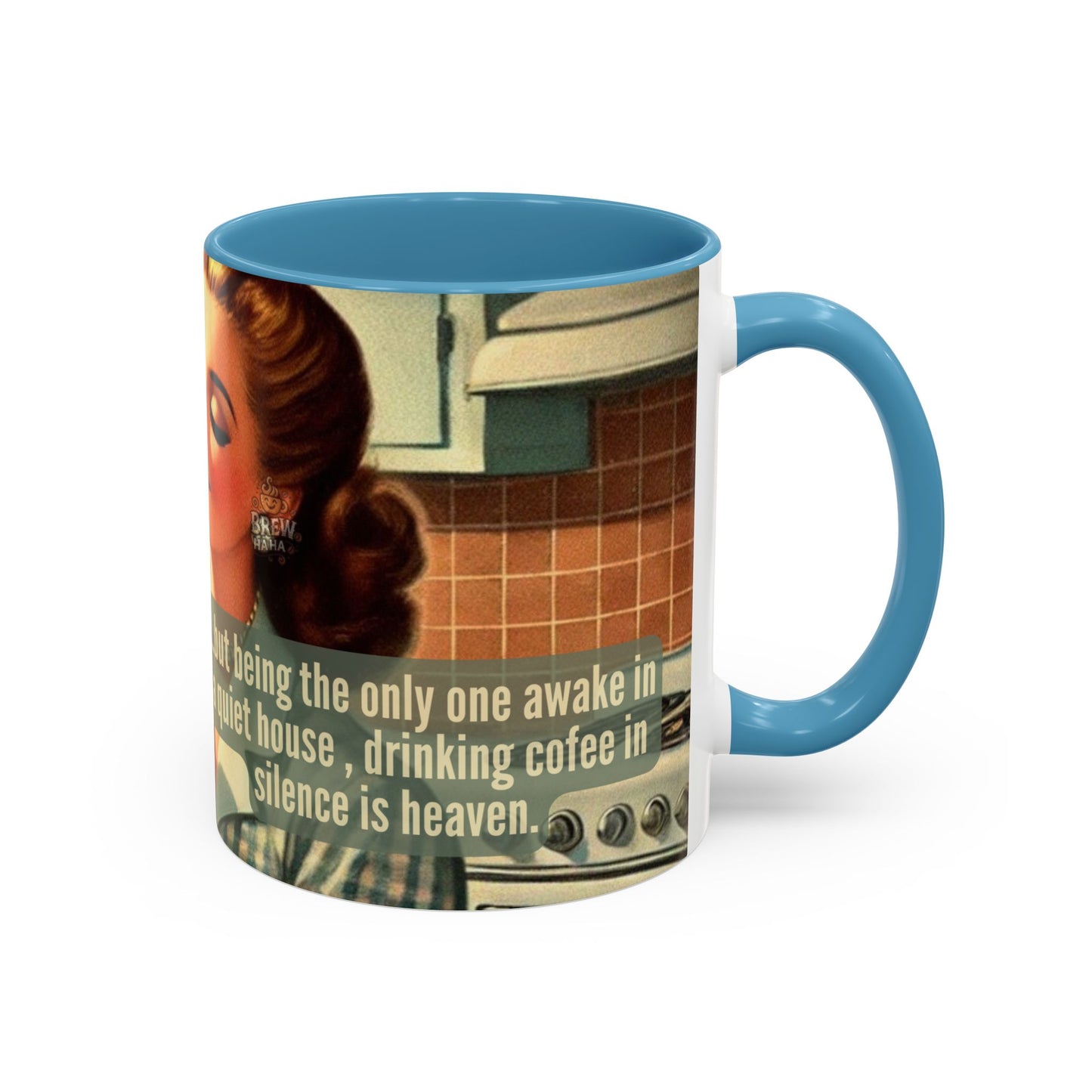 Coffee Mug - Coffee Lover's Silence is Heaven Design - 11, 15oz