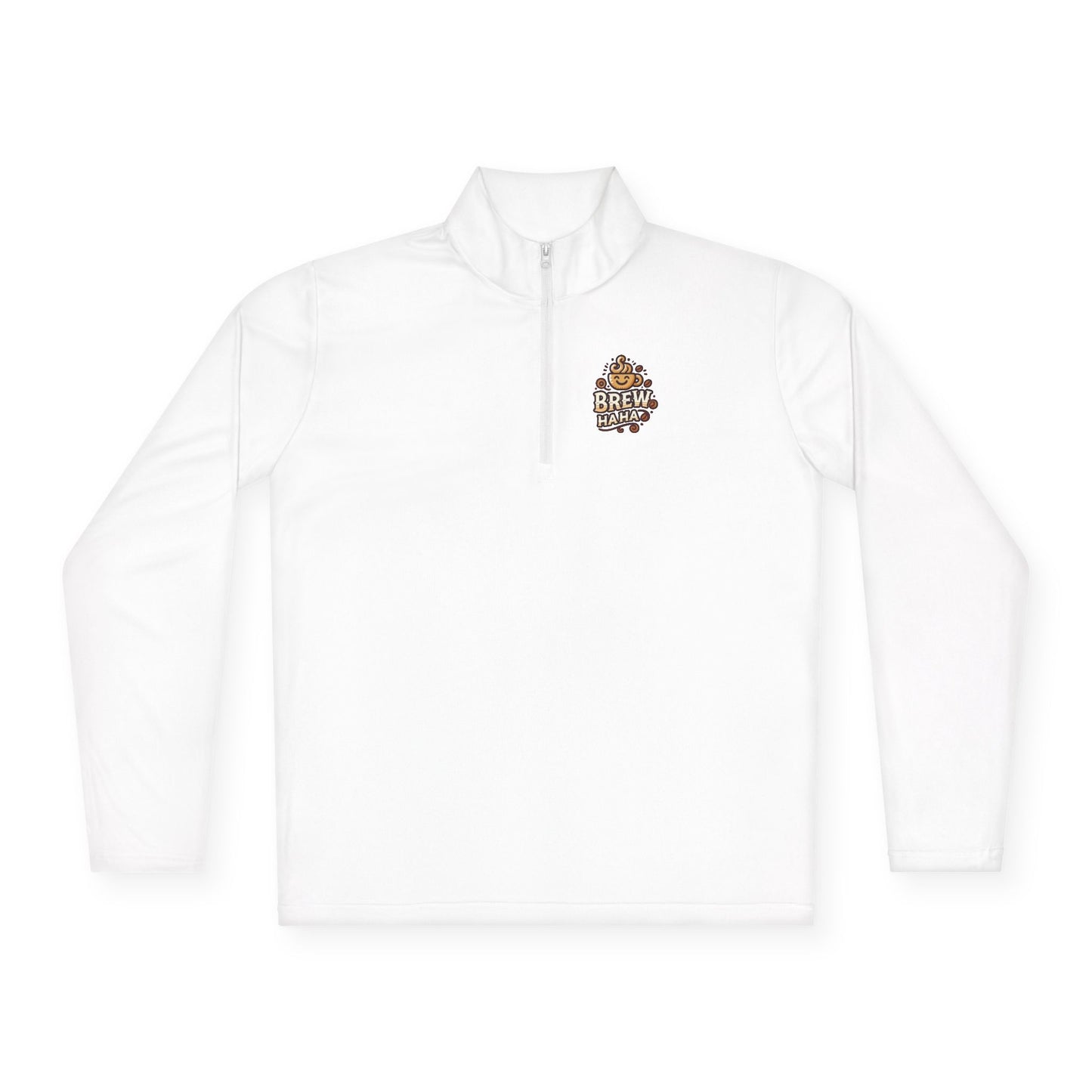 Cozy Quarter-Zip Pullover, Casual Wear, Gifts for Coffee Lovers, Fall Fashion, Unisex Style, Brew Crew Pullover