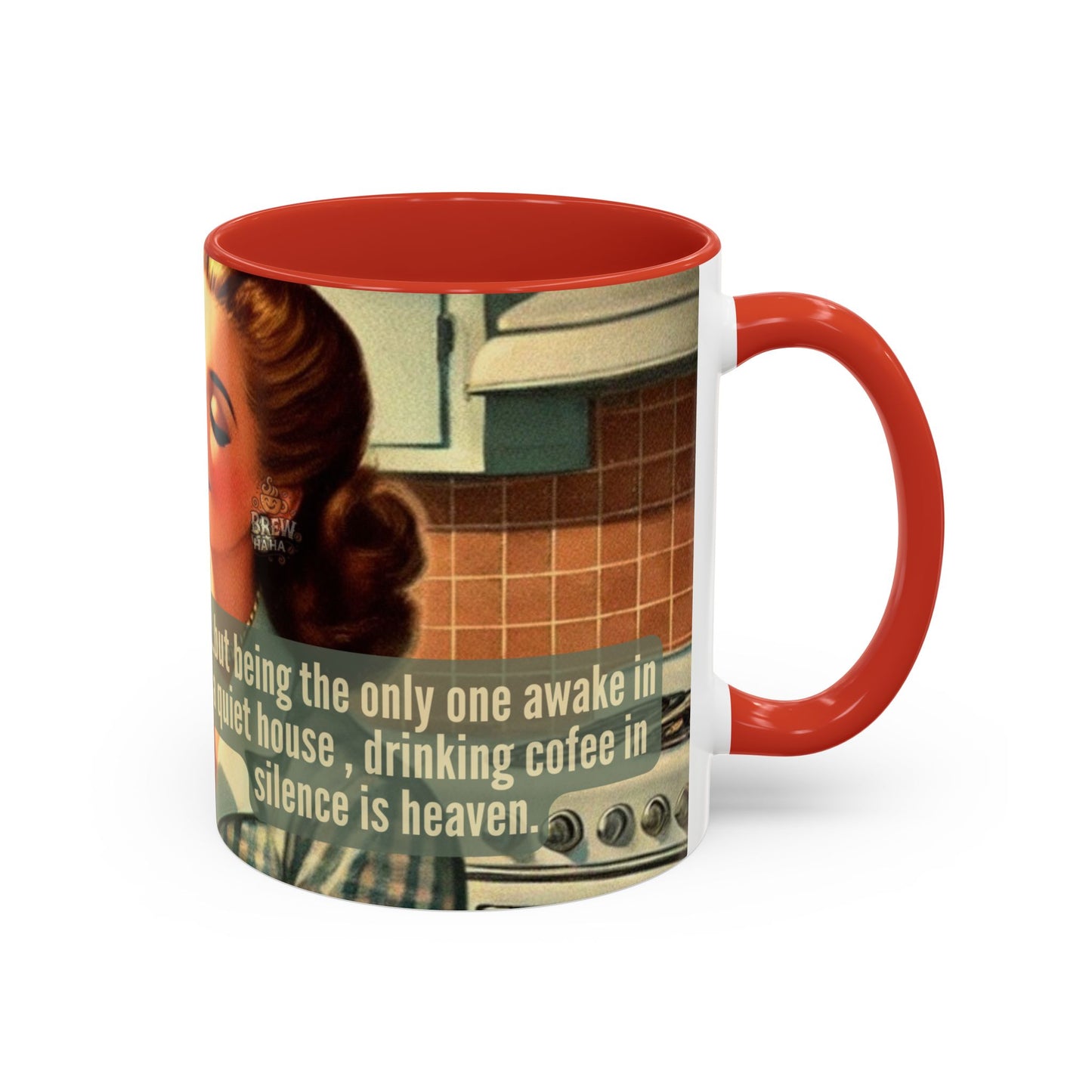 Coffee Mug - Coffee Lover's Silence is Heaven Design - 11, 15oz