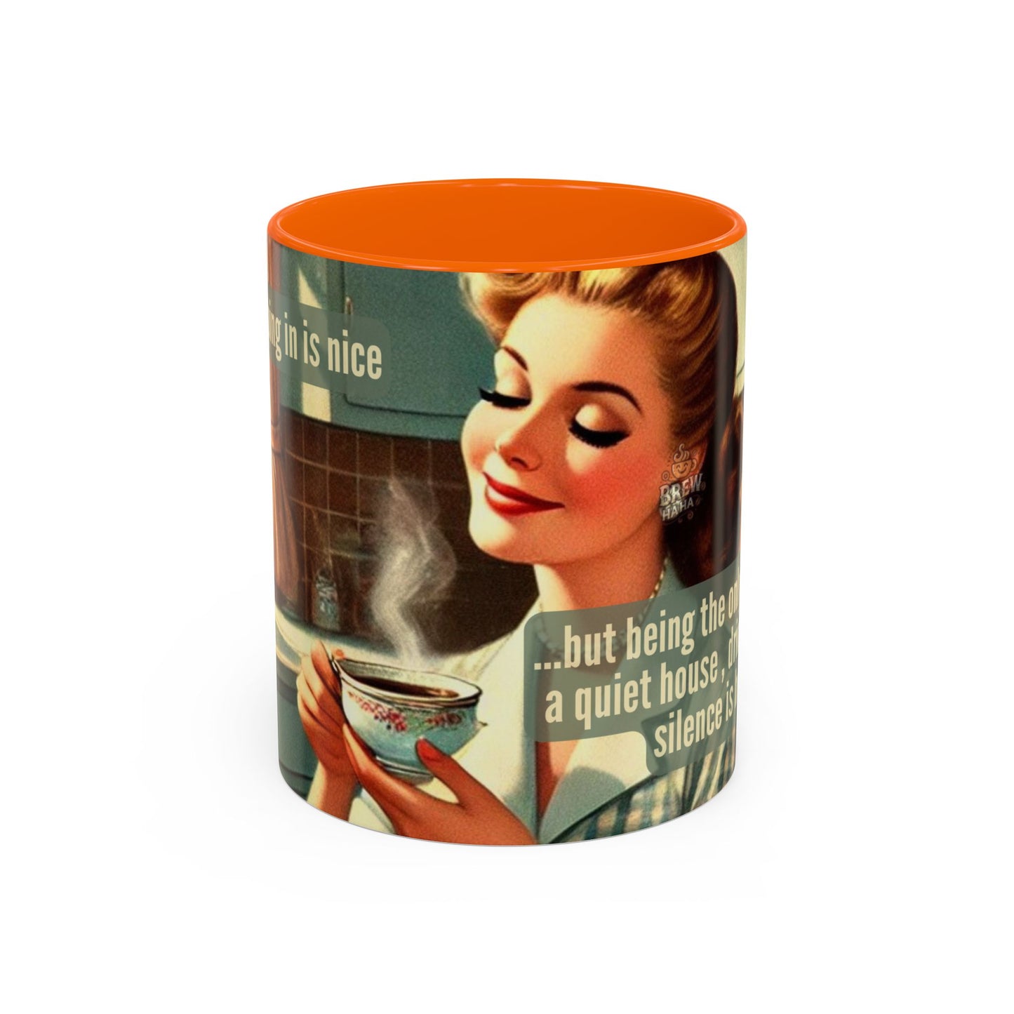 Coffee Mug - Coffee Lover's Silence is Heaven Design - 11, 15oz
