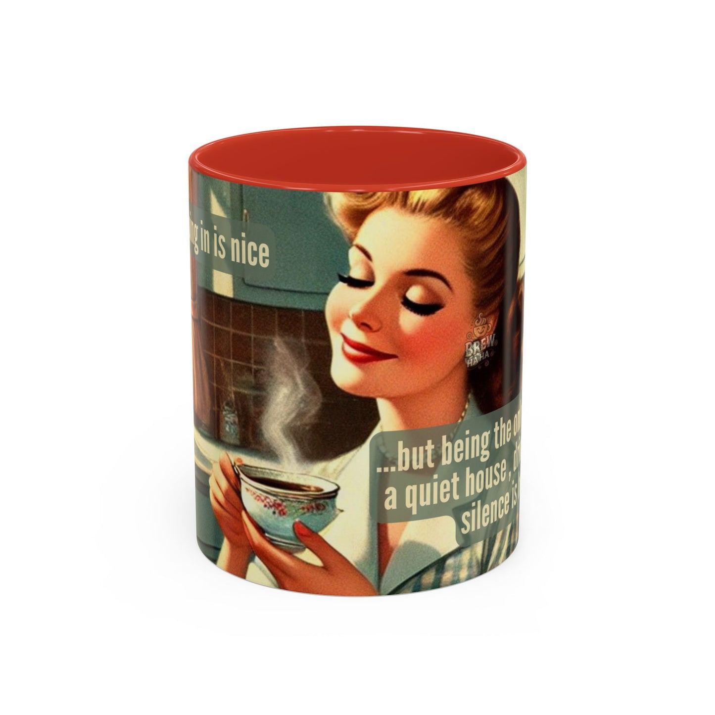 Coffee Mug - Coffee Lover's Silence is Heaven Design - 11, 15oz