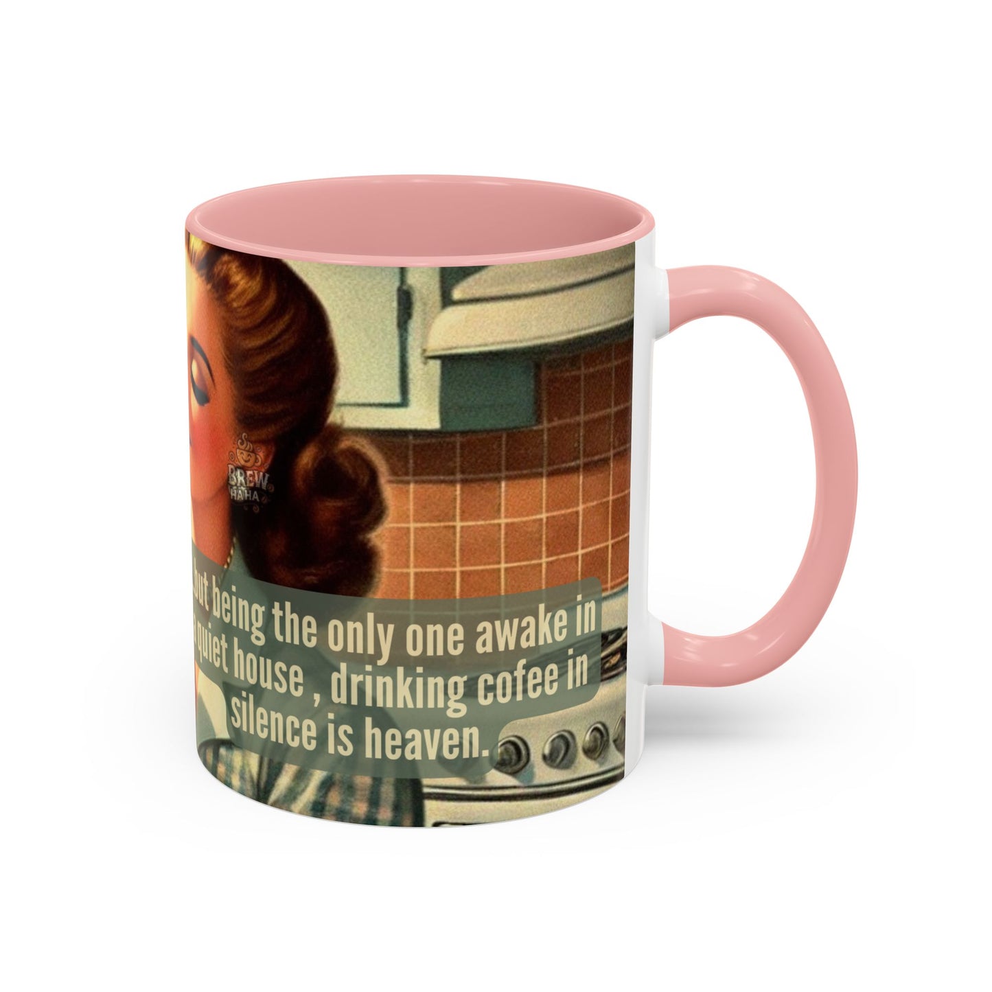 Coffee Mug - Coffee Lover's Silence is Heaven Design - 11, 15oz