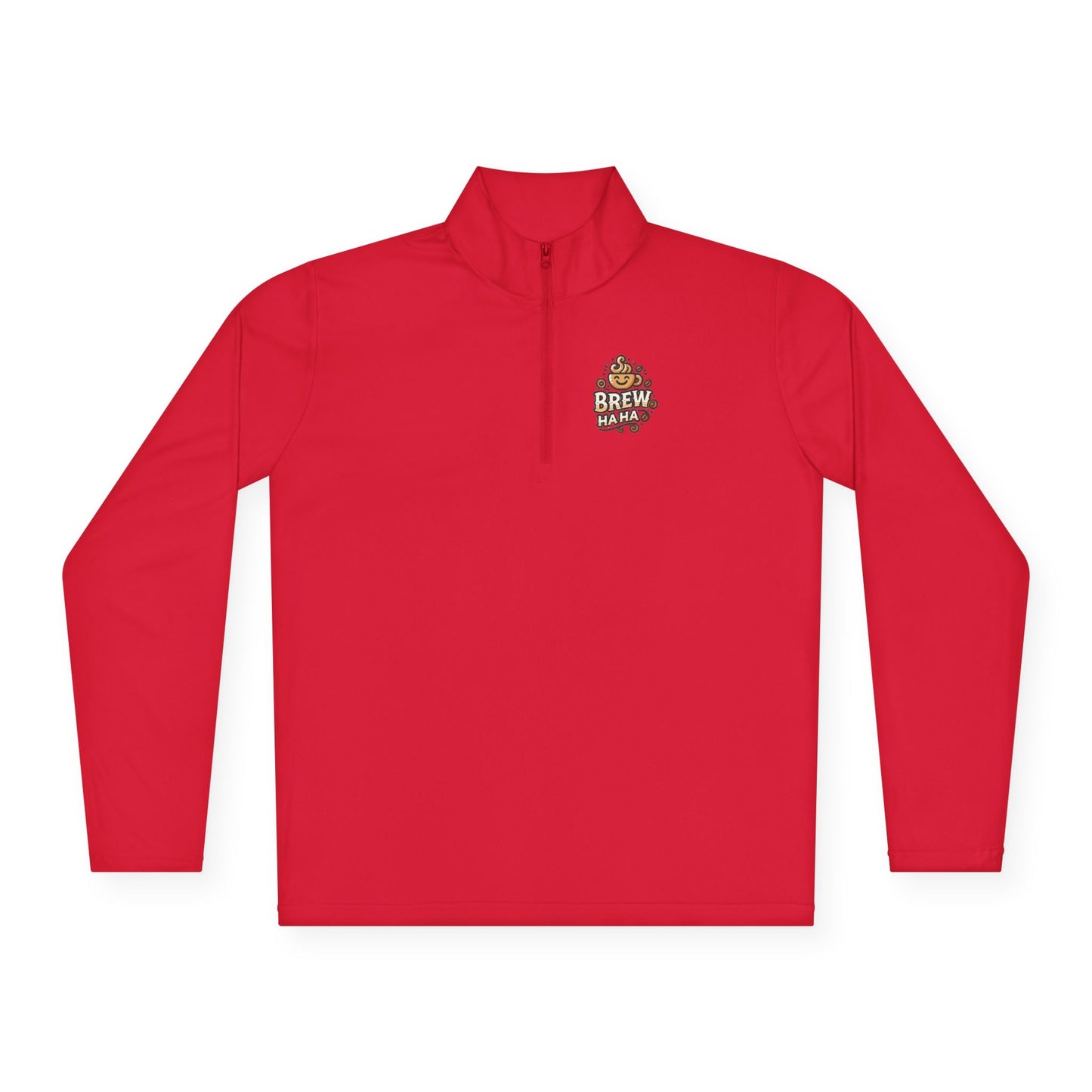 Cozy Quarter-Zip Pullover, Casual Wear, Gifts for Coffee Lovers, Fall Fashion, Unisex Style, Brew Crew Pullover