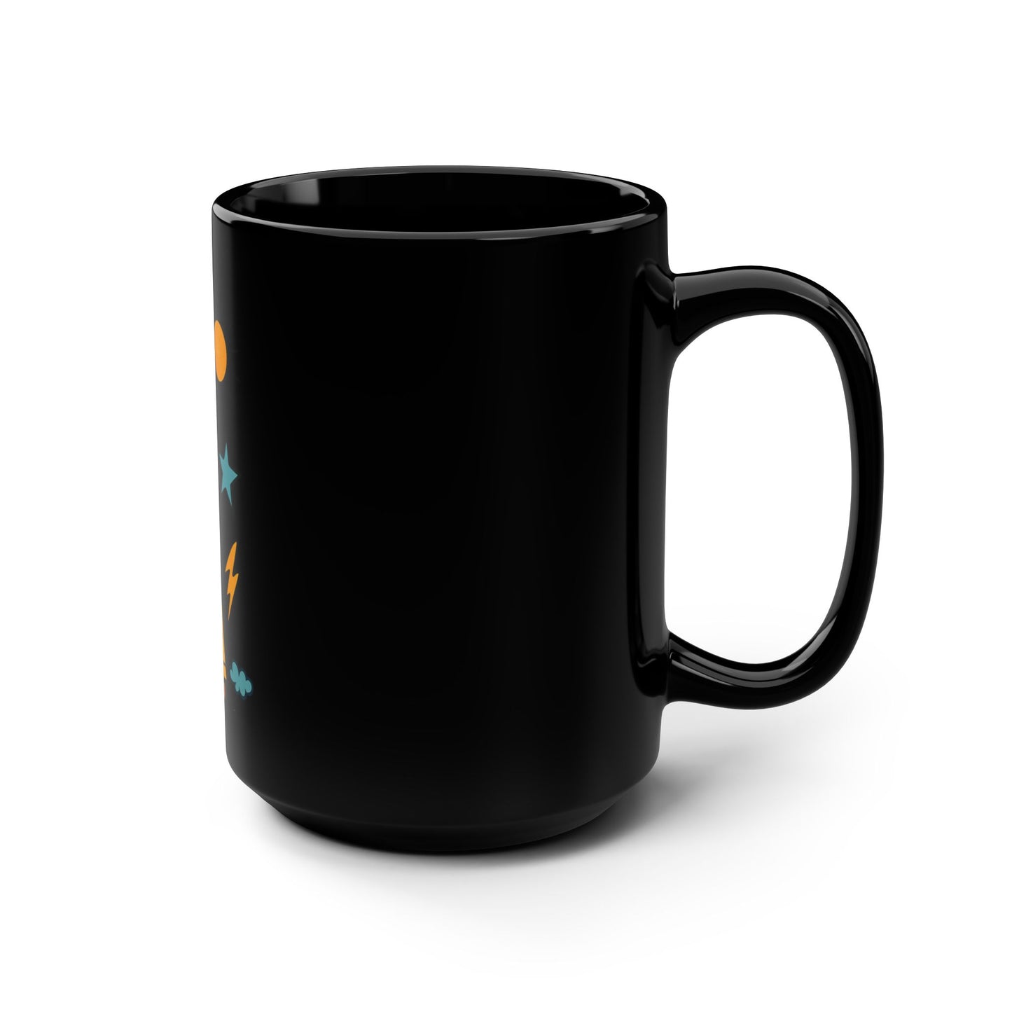 Stylish Black Coffee Mug, 15oz | Perfect Gift for Coffee Lovers, Home Office Decor, Birthday, or Just Because!