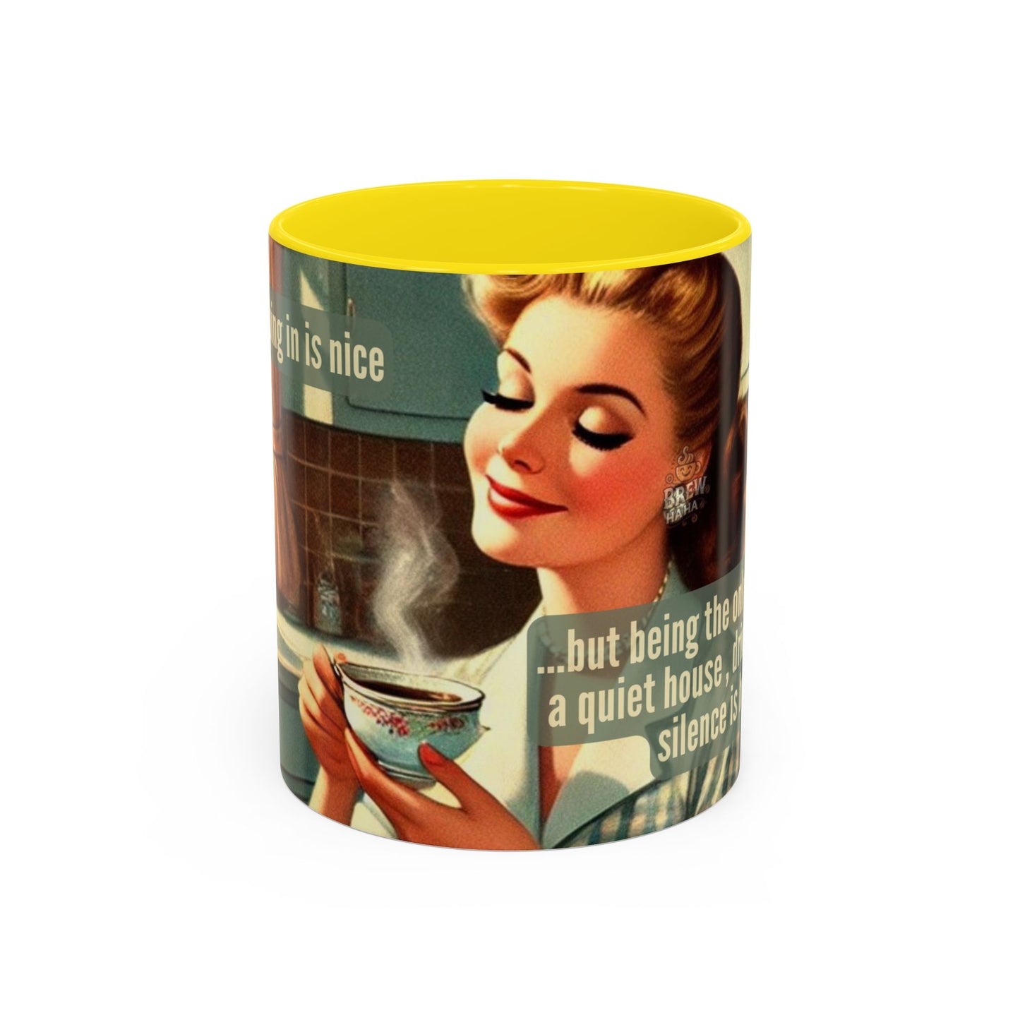 Coffee Mug - Coffee Lover's Silence is Heaven Design - 11, 15oz