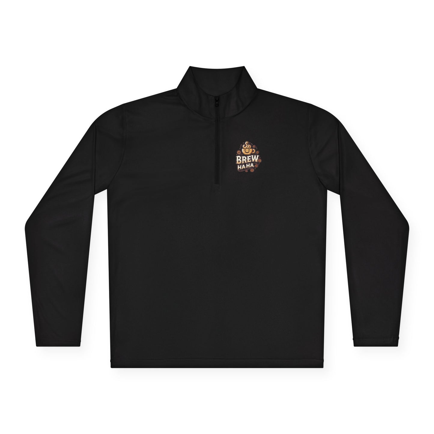 Cozy Quarter-Zip Pullover, Casual Wear, Gifts for Coffee Lovers, Fall Fashion, Unisex Style, Brew Crew Pullover
