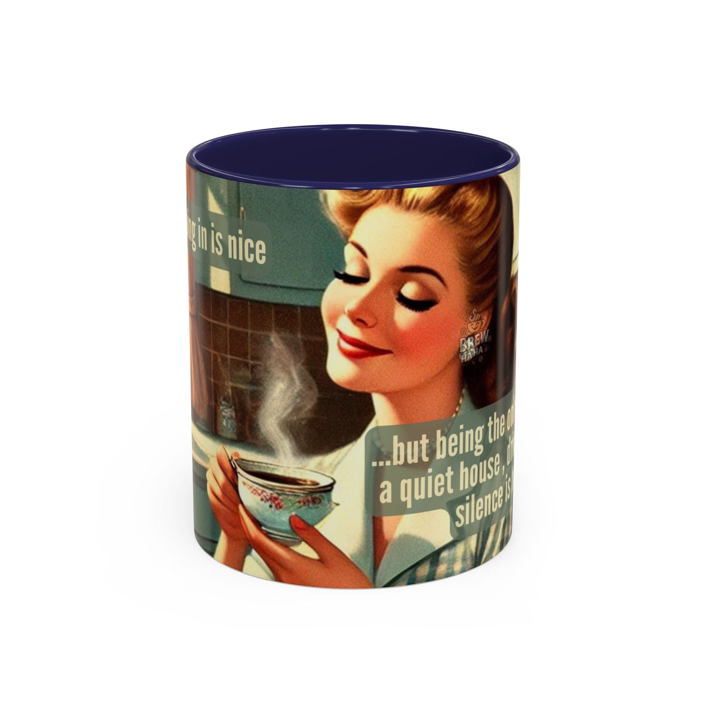 Coffee Mug - Coffee Lover's Silence is Heaven Design - 11, 15oz