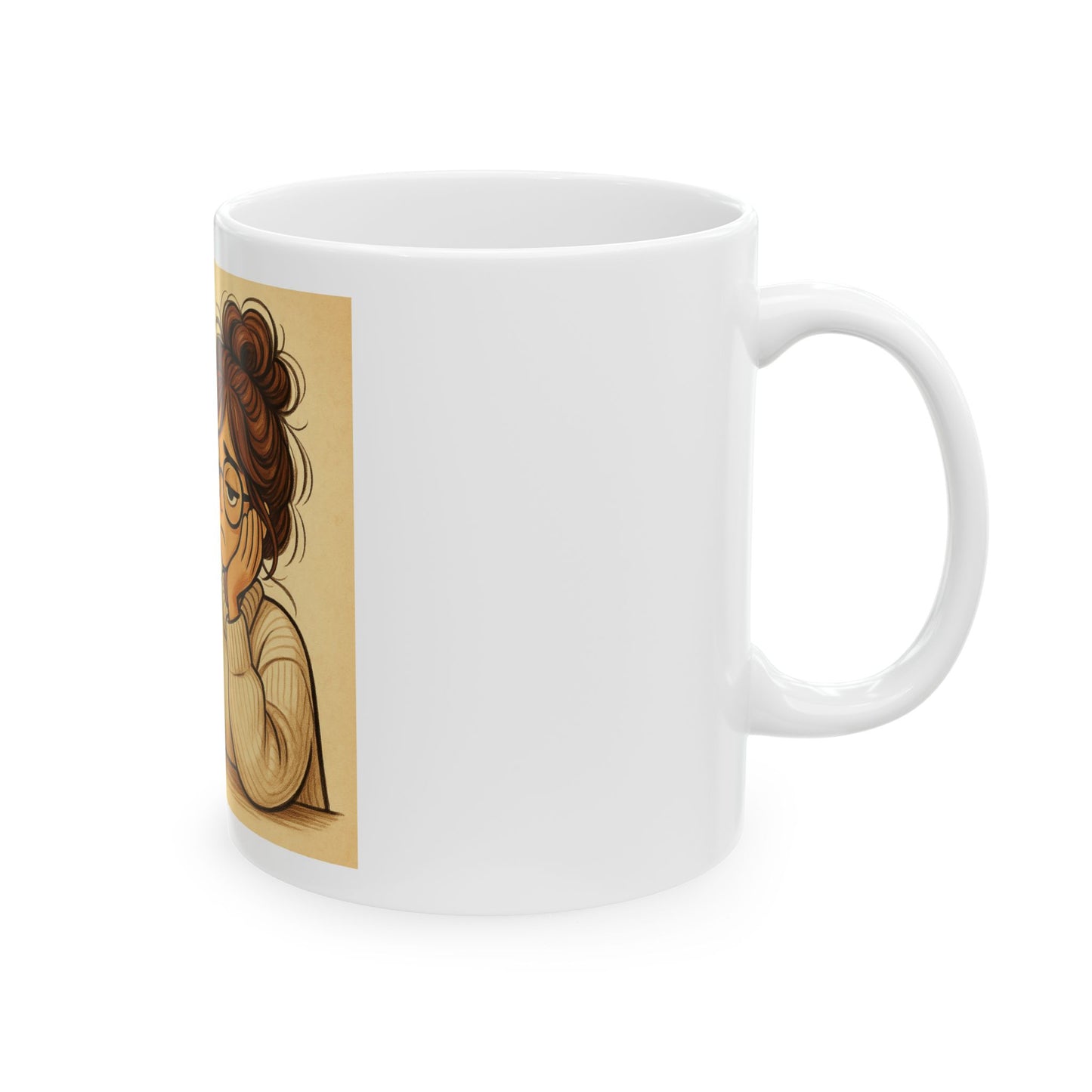 Broken Mug Ceramic Coffee Cup, Cute Gift for Coffee Lovers, Humorous Office Mug, Friendship Gift, 11oz & 15oz