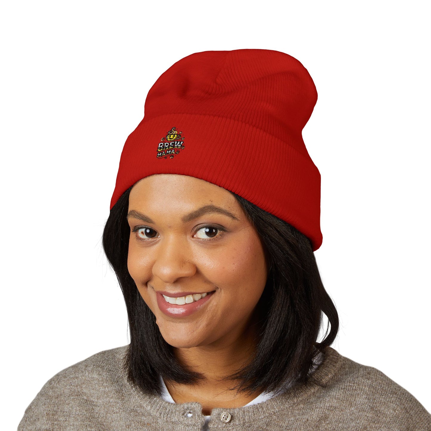 Cozy Embroidered Beanie, Classic Winter Hat, Cute Gift for Him/Her, Warm Knit Cap, Fashion Accessories for Outdoor Adventures