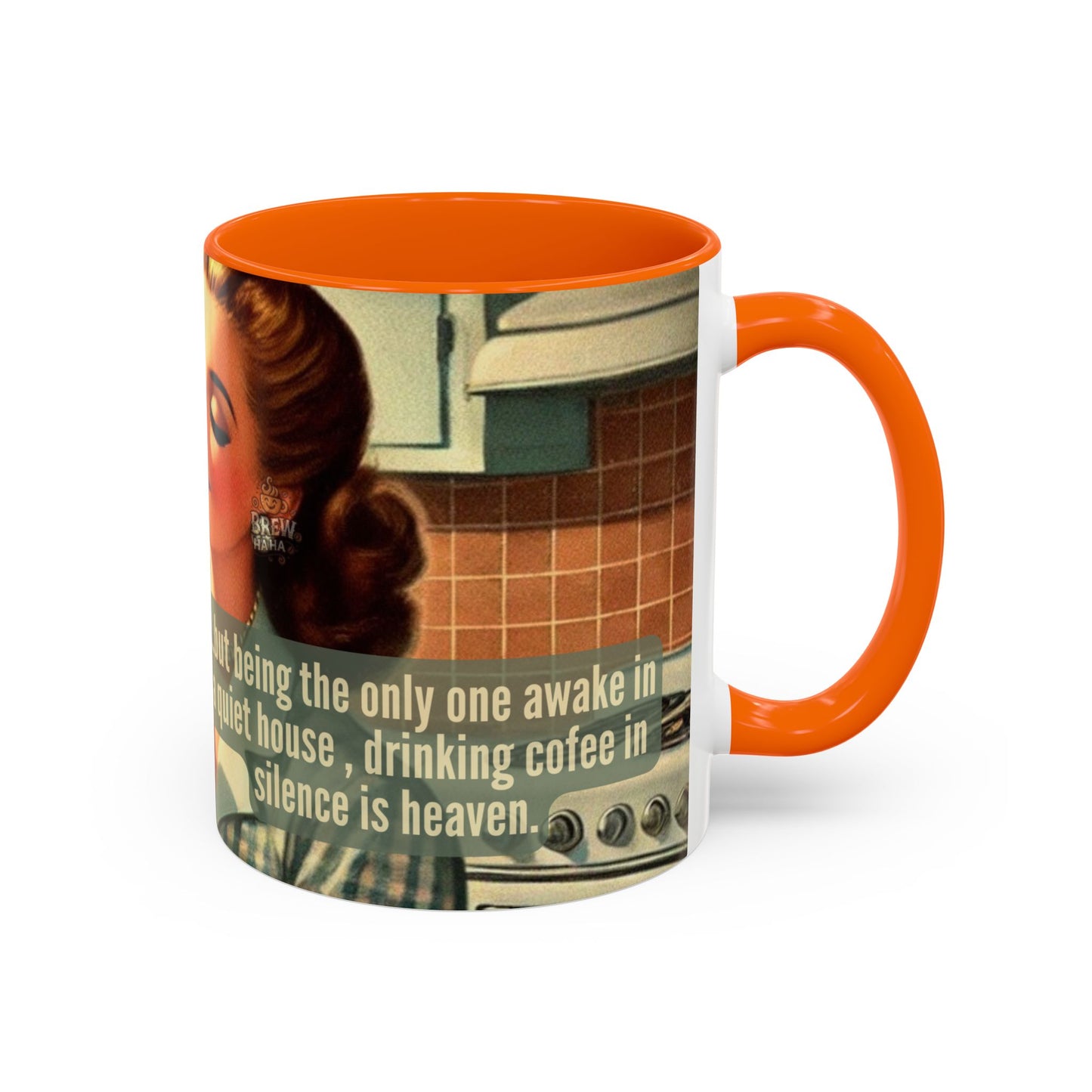 Coffee Mug - Coffee Lover's Silence is Heaven Design - 11, 15oz