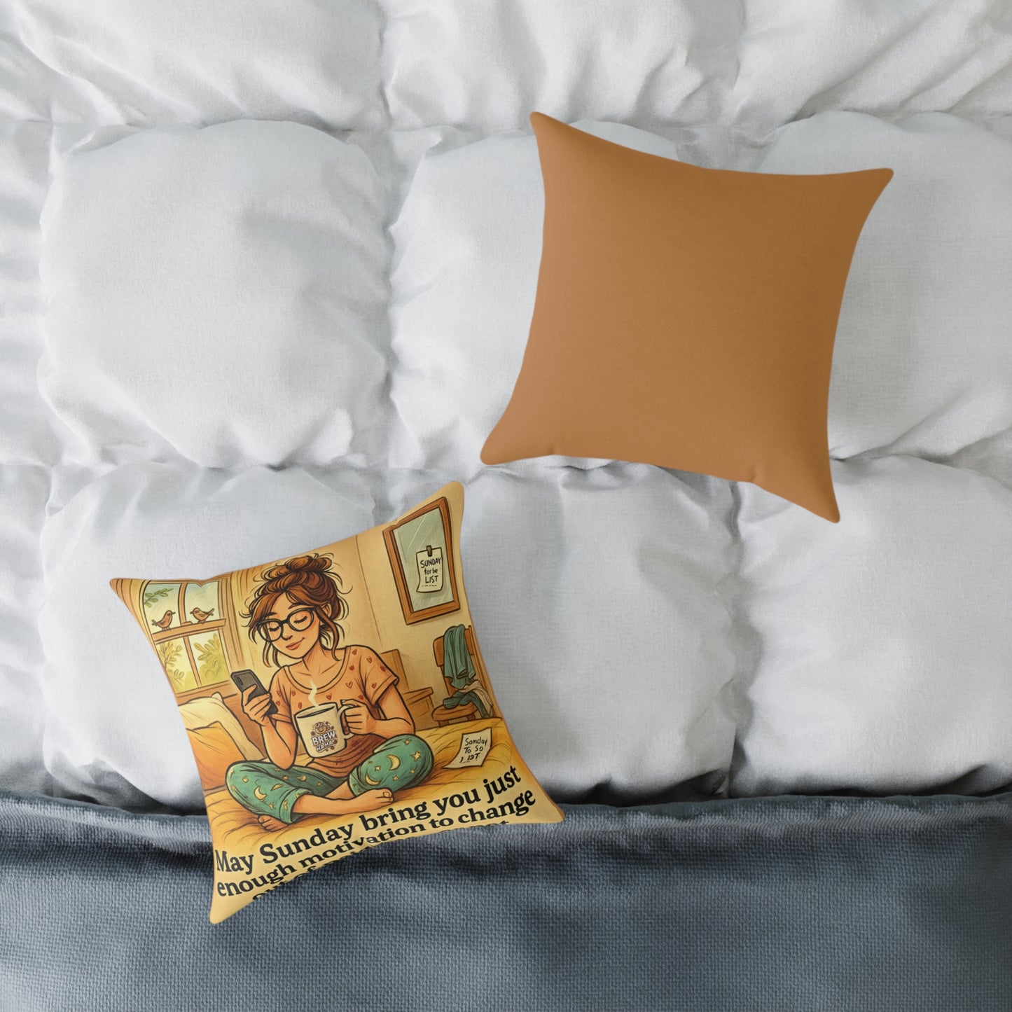 Cozy Motivational Pillow