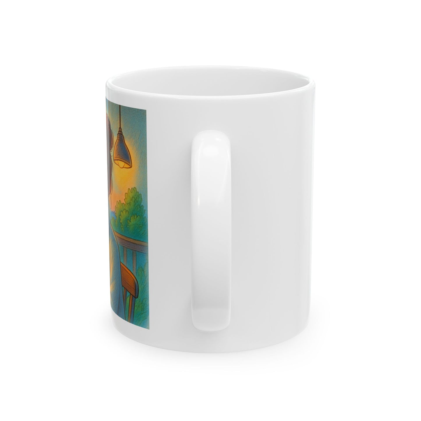 Sunrise Ceramic Mug, Cozy Coffee Cup, Gift for Nature Lovers, Inspirational Mug, Home Decor, Morning Motivation