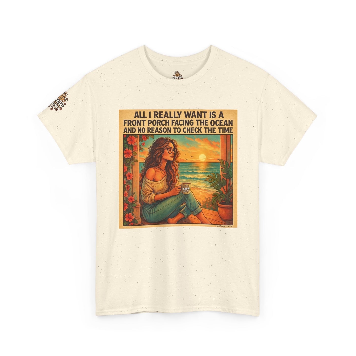Beach Vibes Tee - Front Porch Dream, Summer Favorite, Vacation Essentials, Relaxation Gift, Ocean Lover Shirt