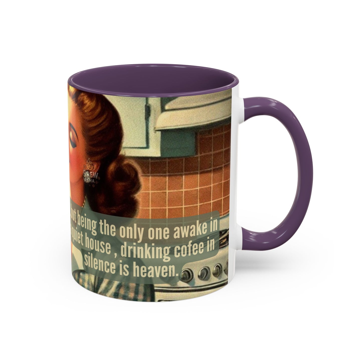 Coffee Mug - Coffee Lover's Silence is Heaven Design - 11, 15oz