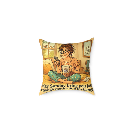 Cozy Motivational Pillow