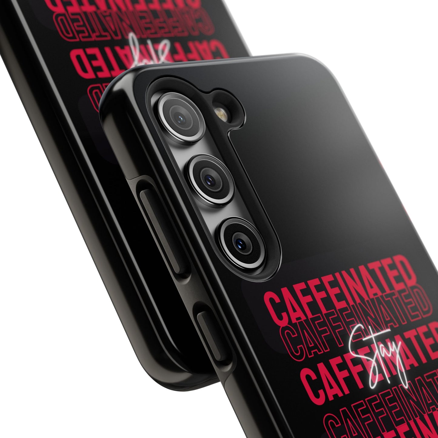 Stylish Tough Phone Case - Stay Caffeinated Design, Phone Cover, Gift for Coffee Lovers, Durable, Trendy Tech Accessory