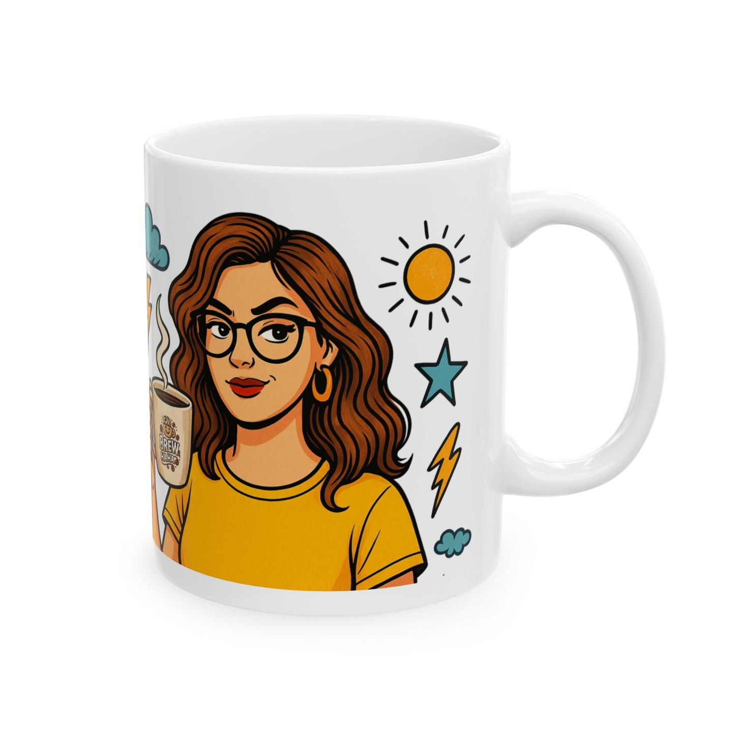 Funny Coffee Mug – ‘Life Hack: Coffee Turns Depression into Anxiety’ – Dark Humor Gift for Coffee Lovers & Friends