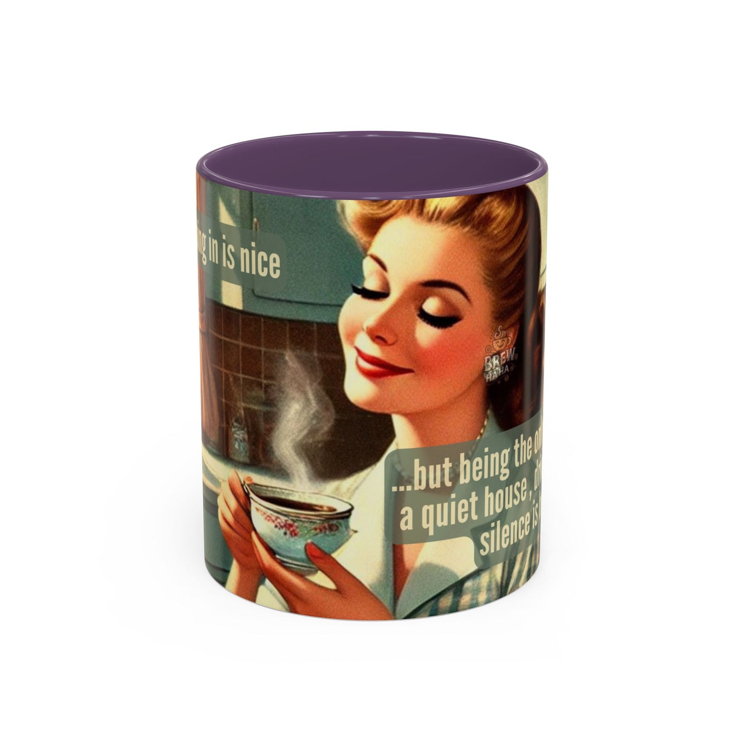 Coffee Mug - Coffee Lover's Silence is Heaven Design - 11, 15oz