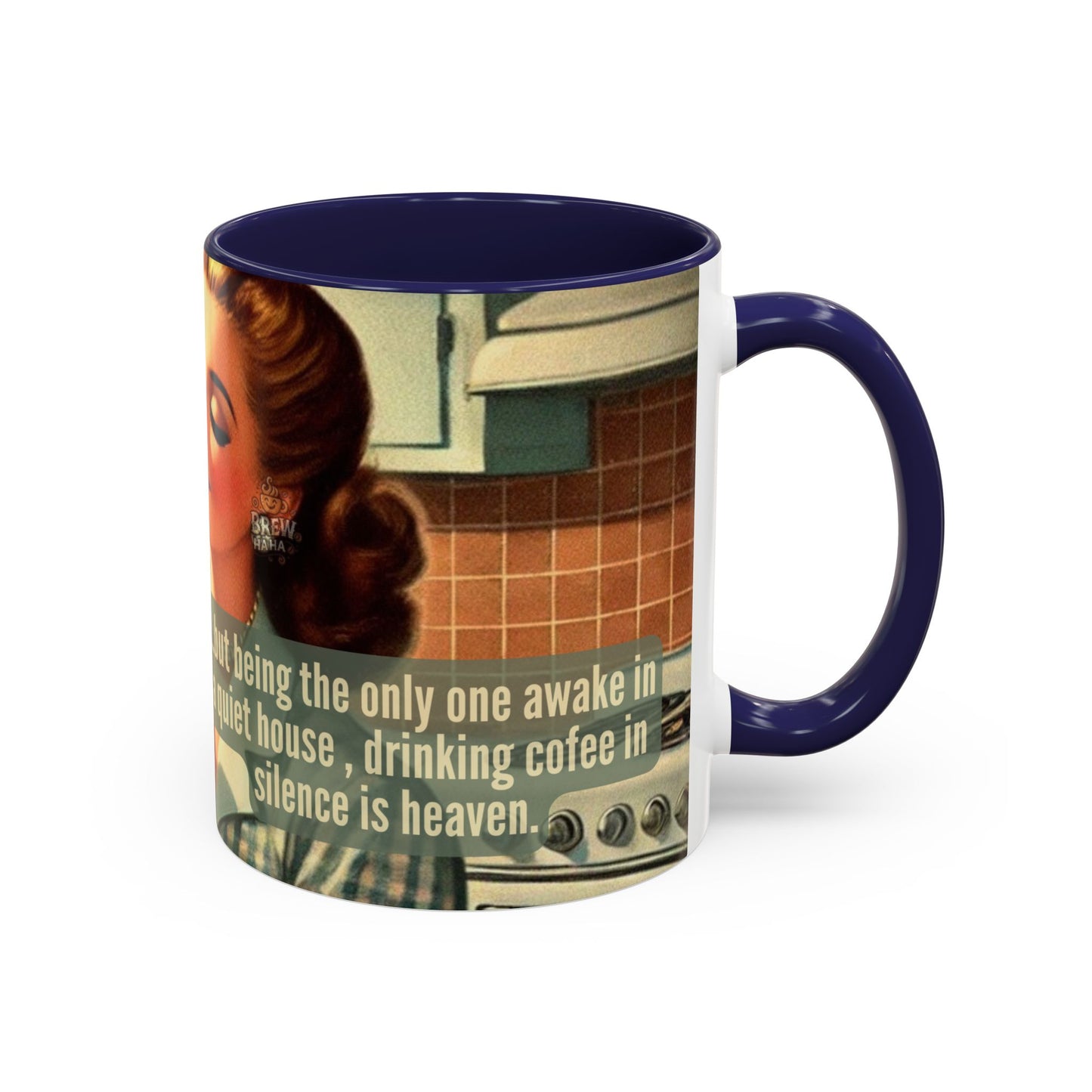 Coffee Mug - Coffee Lover's Silence is Heaven Design - 11, 15oz