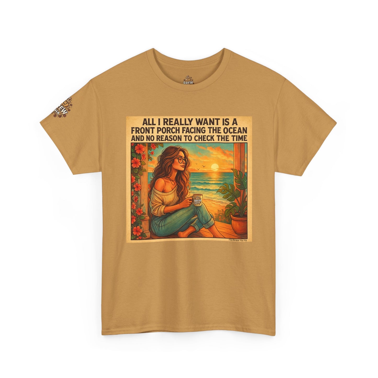 Beach Vibes Tee - Front Porch Dream, Summer Favorite, Vacation Essentials, Relaxation Gift, Ocean Lover Shirt