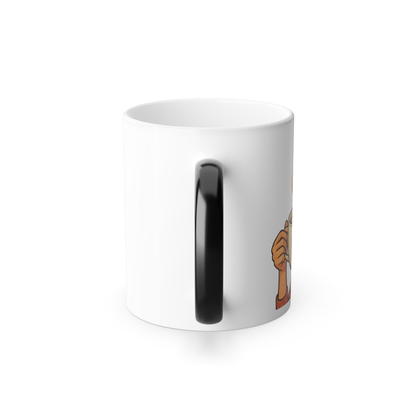 Color Changing Coffee Mug with Crown Design, Gift for Her, Unique Birthday Mug, Fun Office Mug, Creative Heat Sensitive Tea Cup