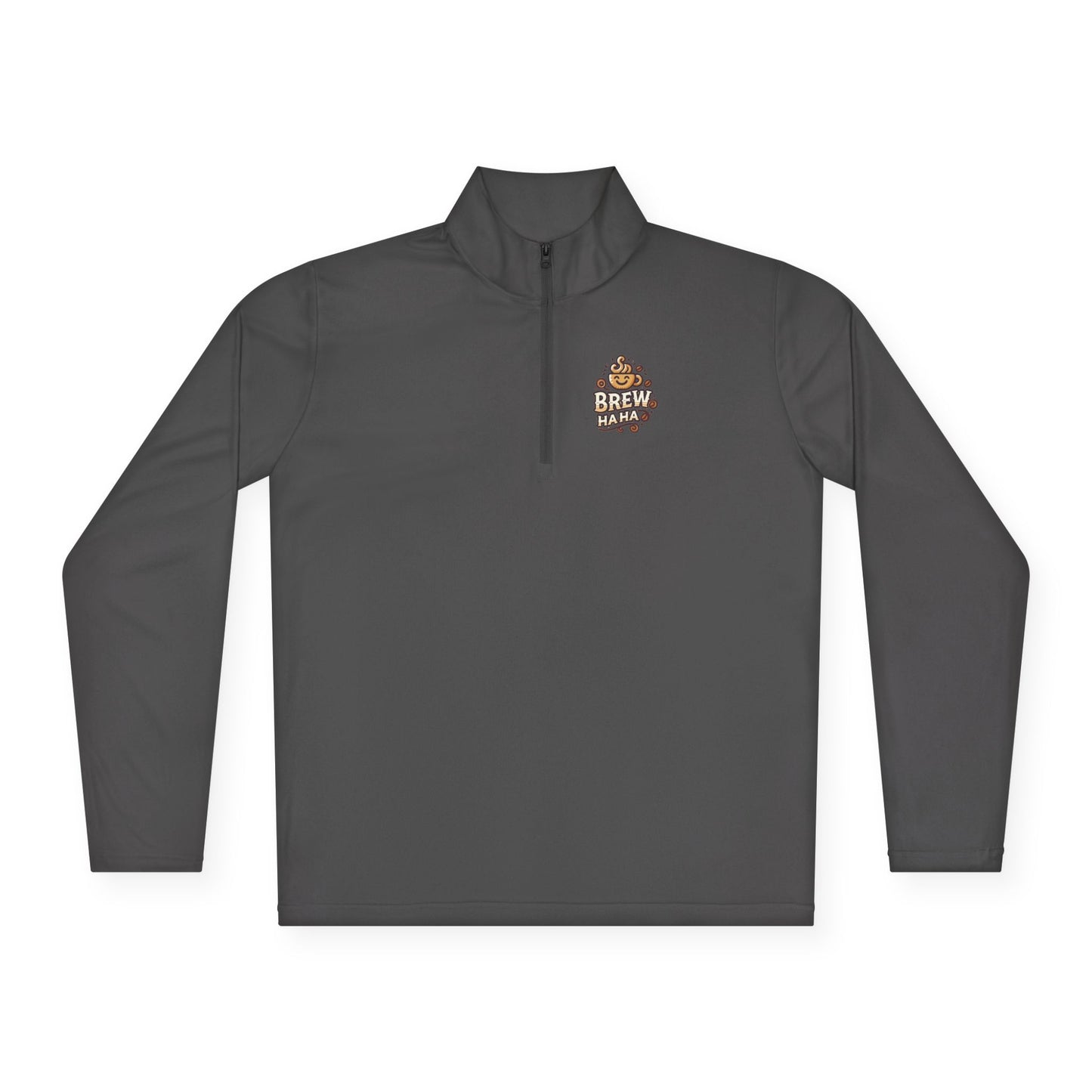 Cozy Quarter-Zip Pullover, Casual Wear, Gifts for Coffee Lovers, Fall Fashion, Unisex Style, Brew Crew Pullover