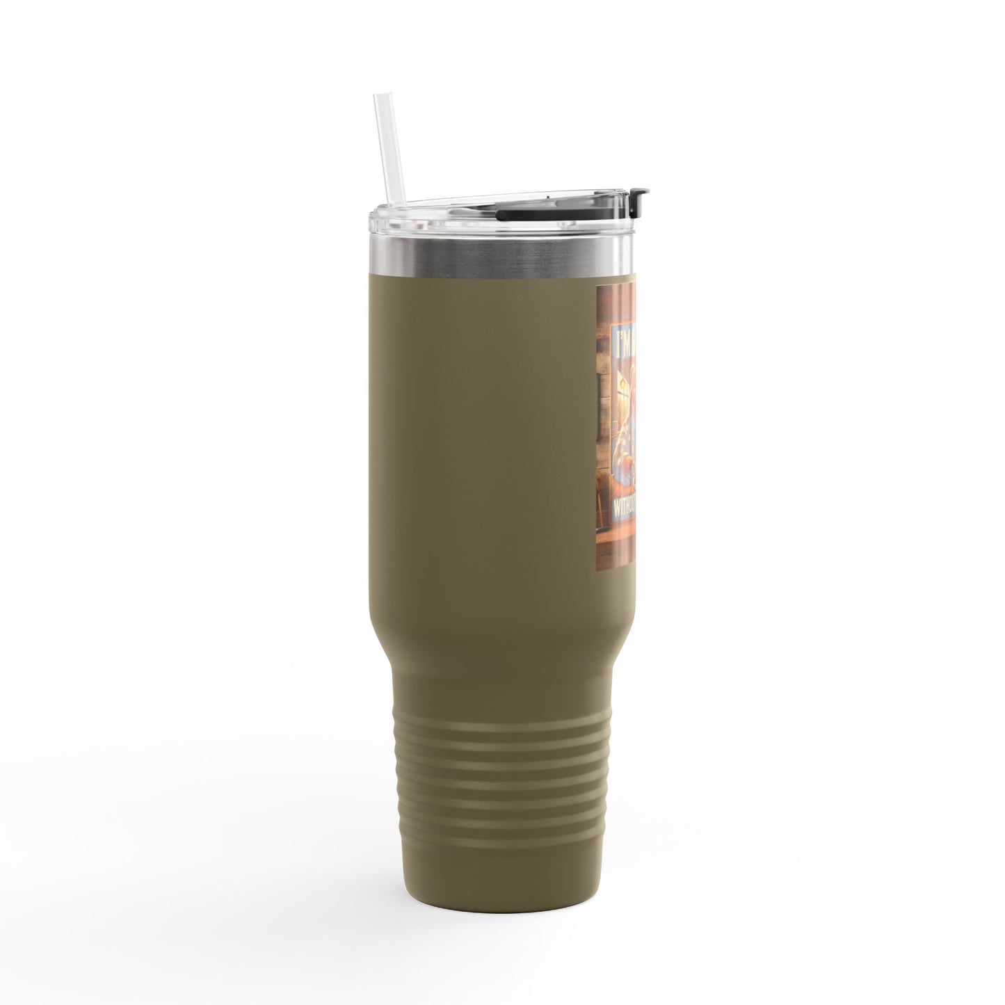 Travel Mug - I'm Grizzly Without My Coffee Insulated 40oz