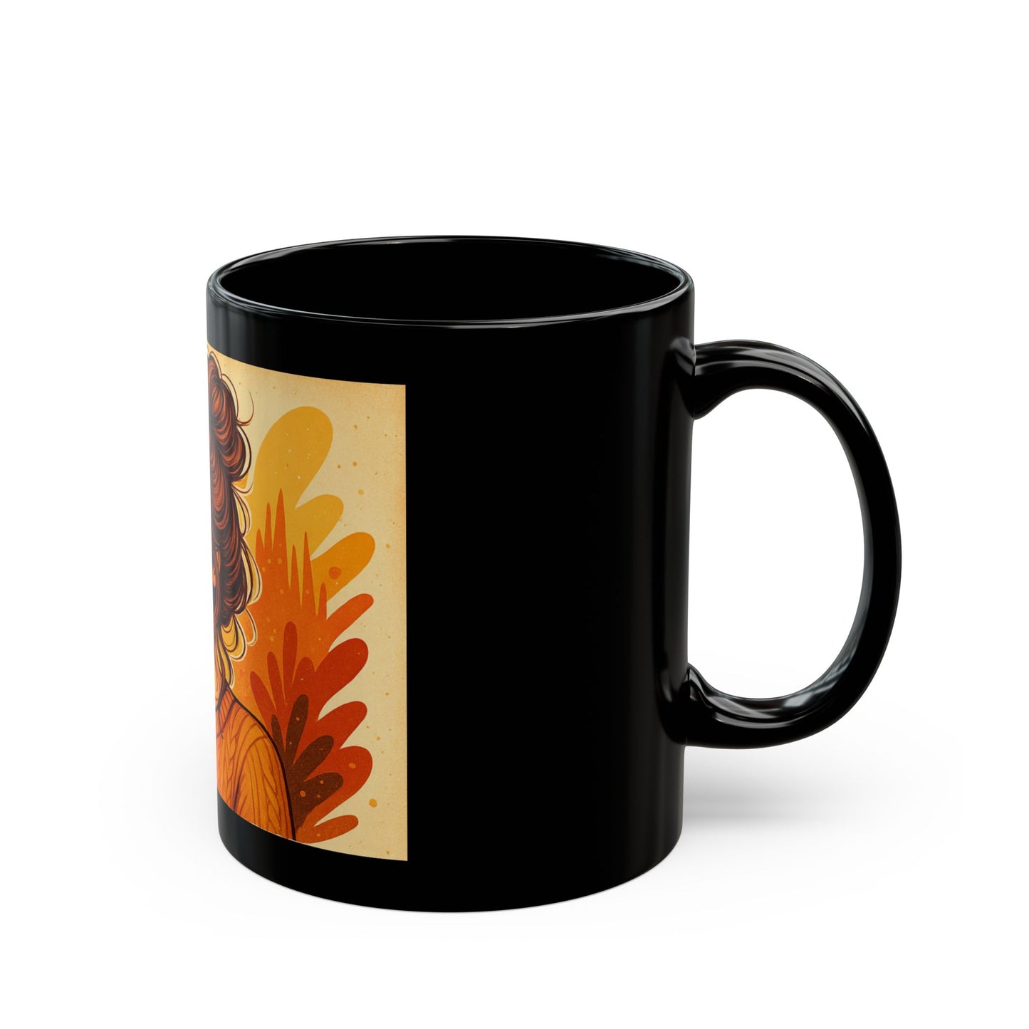 Cozy Autumn Vibes Black Mug | Inspirational Quote, Fall Gift, Coffee Lover, Tea Mug, Home Decor