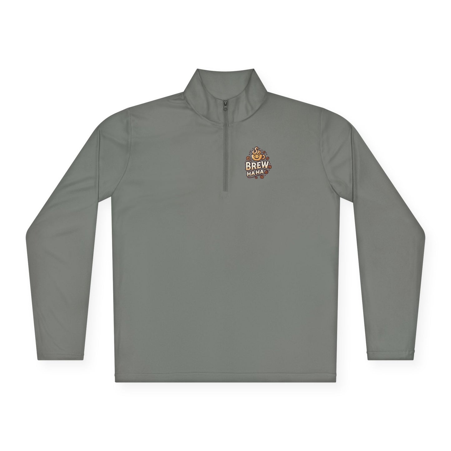 Cozy Quarter-Zip Pullover, Casual Wear, Gifts for Coffee Lovers, Fall Fashion, Unisex Style, Brew Crew Pullover